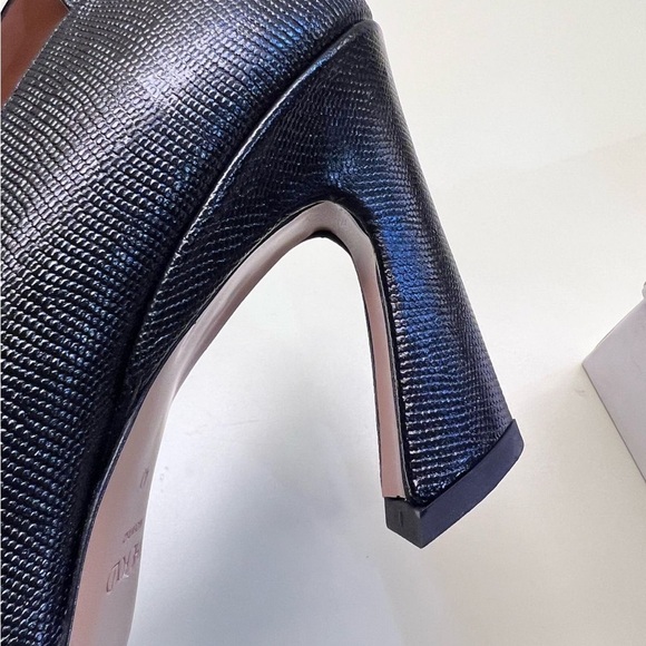 THE FOLD MADE IN ITALY NWT Black High-Heeled Pointed-Toe Pumps - Picture 6 of 10